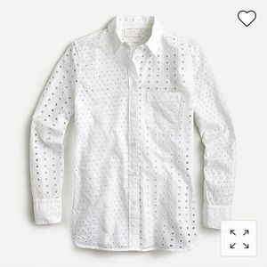 SOLD! 🤍J. CREW Eyelet Blouse w/tank!